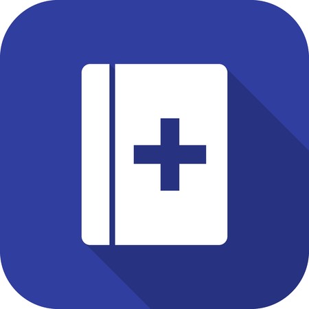 Vector Medical Book Iconのイラスト素材