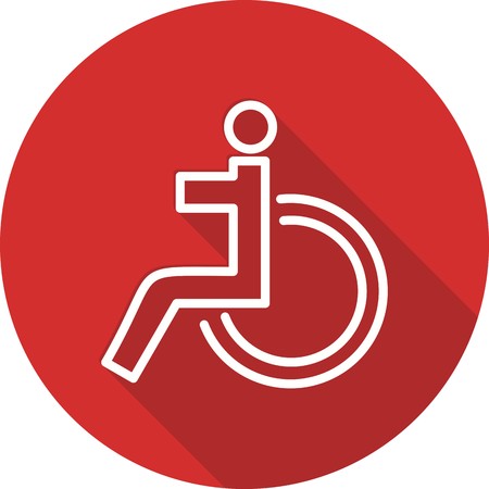 Vector Handicapped Iconのイラスト素材