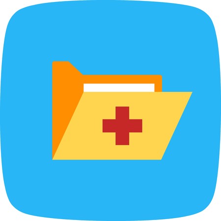 Vector Medical Folder Iconのイラスト素材