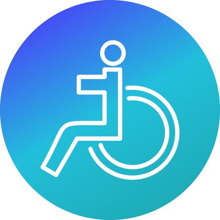 Vector Handicapped Iconのイラスト素材