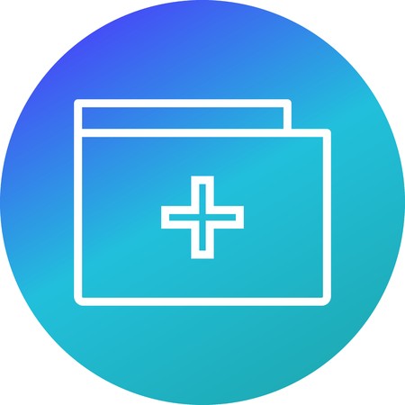 Vector Medical Folder Iconのイラスト素材