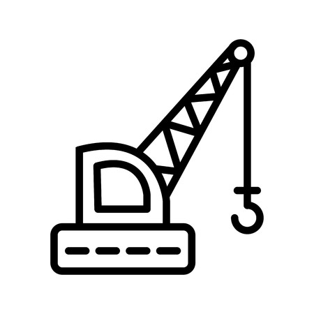 Vector Crane Iconのイラスト素材