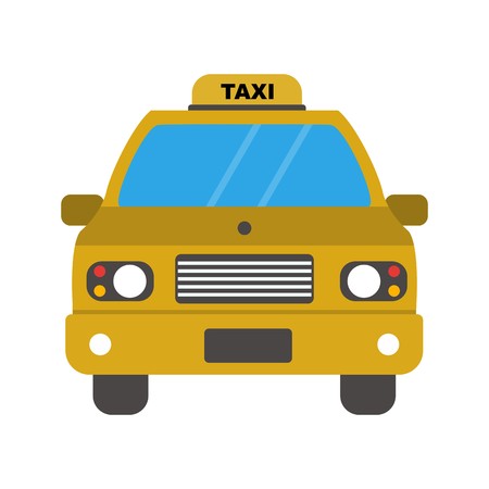 Vector Taxi Iconのイラスト素材