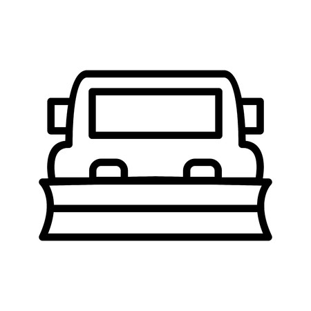 Vector Snowplow Iconのイラスト素材