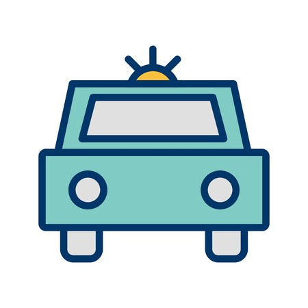 Vector Police Car Iconのイラスト素材