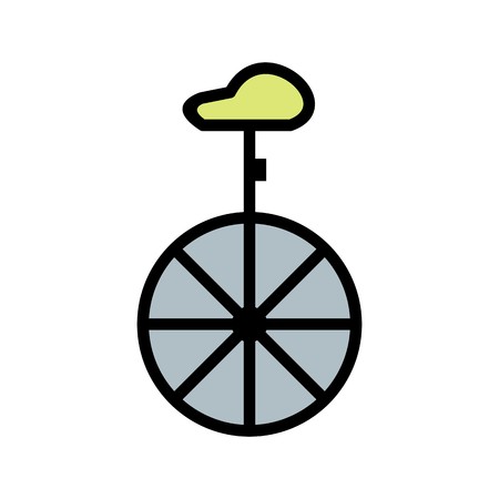 Vector Unicycle Iconのイラスト素材