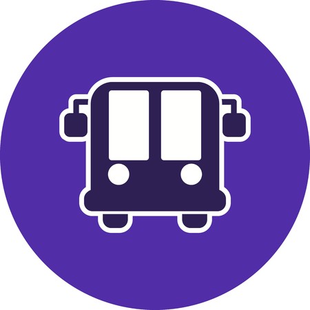 Vector Airport Bus Iconのイラスト素材
