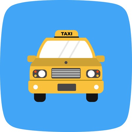 Vector Taxi Iconのイラスト素材