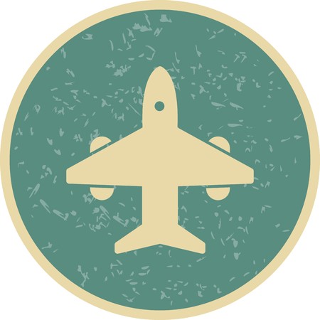 Vector Airplane Iconのイラスト素材