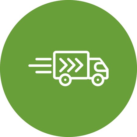 Vector Delivery Truck Iconのイラスト素材