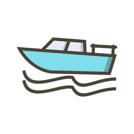 Vector Boat Iconのイラスト素材