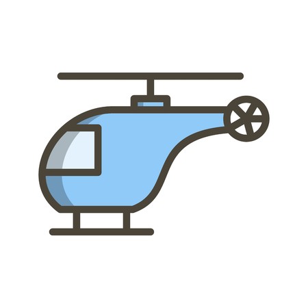Vector Helicopter Iconのイラスト素材