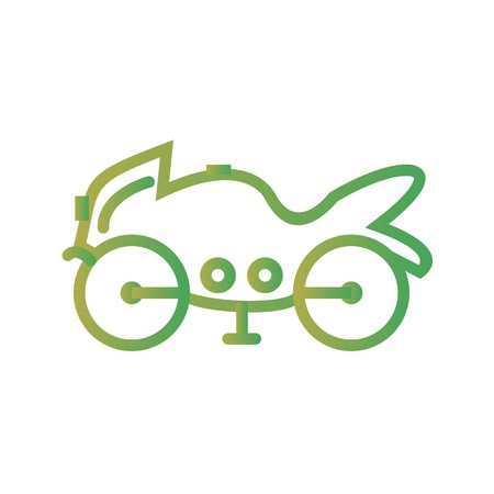 Vector Heavy Bike Iconのイラスト素材