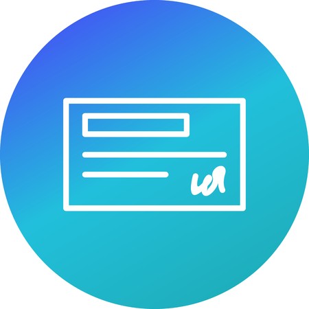 Vector Cheque Iconのイラスト素材