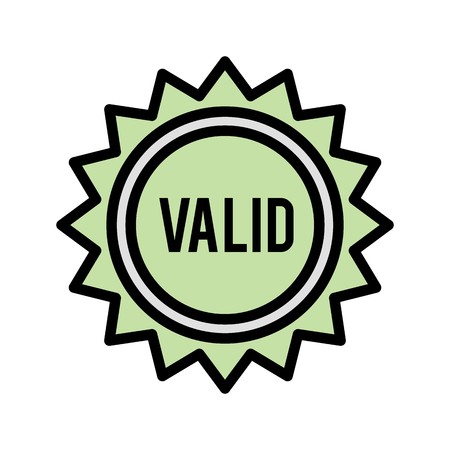 Vector Valid Stamp Iconのイラスト素材