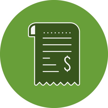 Vector Receipt Iconのイラスト素材