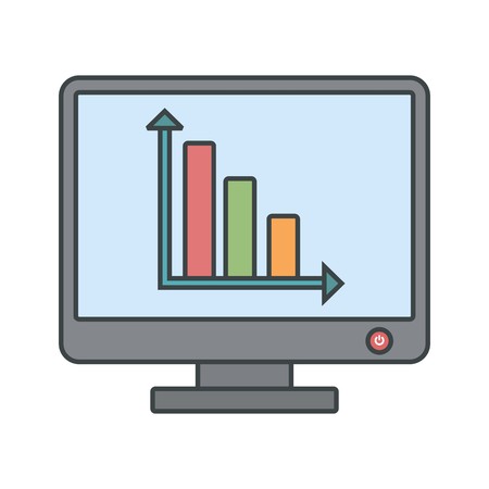 Vector Statistics Iconのイラスト素材
