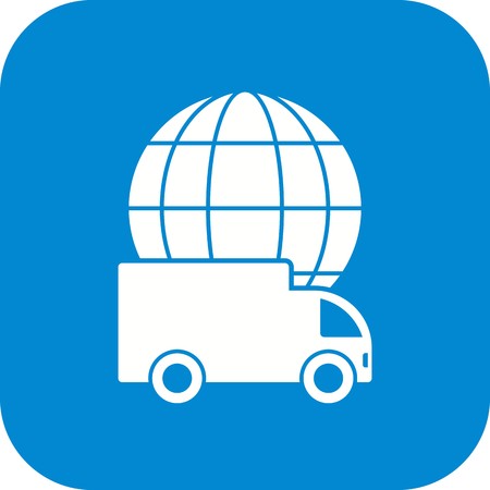 Vector Global Delivery Iconのイラスト素材