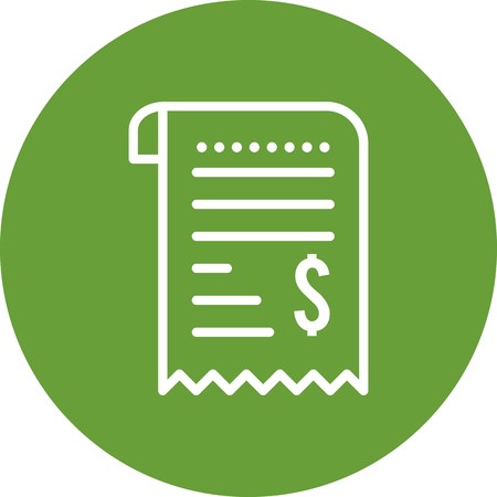 Vector Receipt Iconのイラスト素材