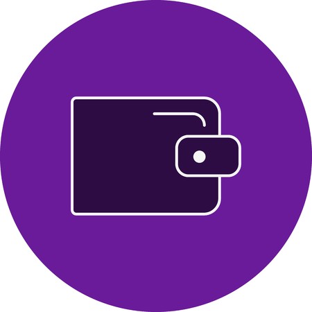 Vector Wallet Iconのイラスト素材