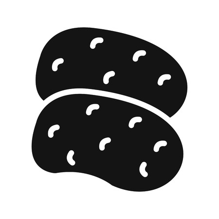 Vector Potatoes Iconのイラスト素材