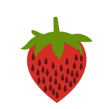 Vector Strawberry Iconのイラスト素材