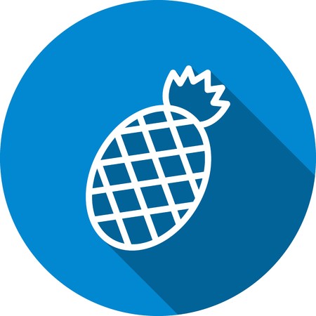Vector Pineapple Iconのイラスト素材