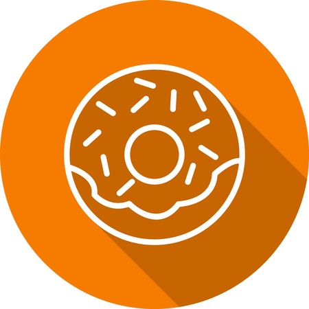 Vector Doughnut Iconのイラスト素材