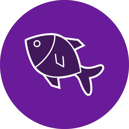 Vector Fish Iconのイラスト素材