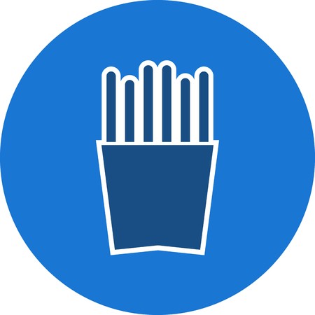 Vector French Fries Iconのイラスト素材