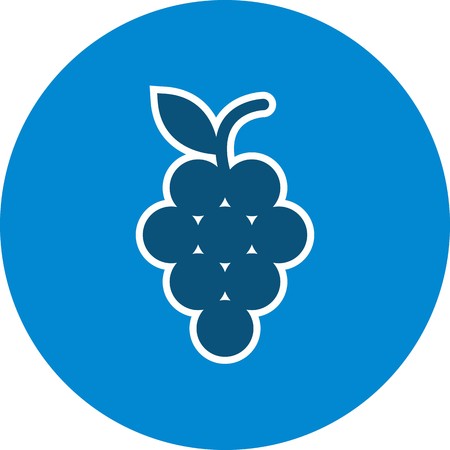 Vector Grapes Iconのイラスト素材