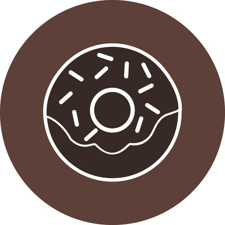 Vector Doughnut Iconのイラスト素材