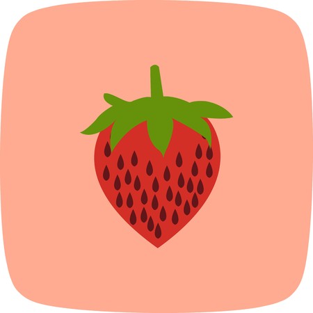 Vector Strawberry Iconのイラスト素材
