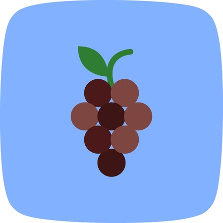 Vector Grapes Iconのイラスト素材