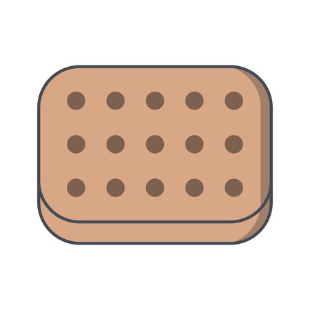 Vector Biscuit Iconのイラスト素材