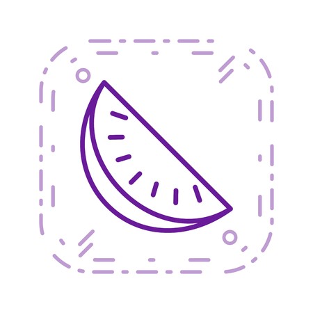Vector Watermelon Iconのイラスト素材