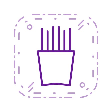 Vector French Fries Iconのイラスト素材