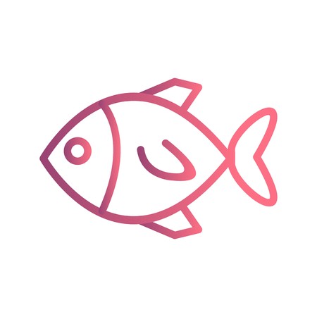 Vector Fish Iconのイラスト素材
