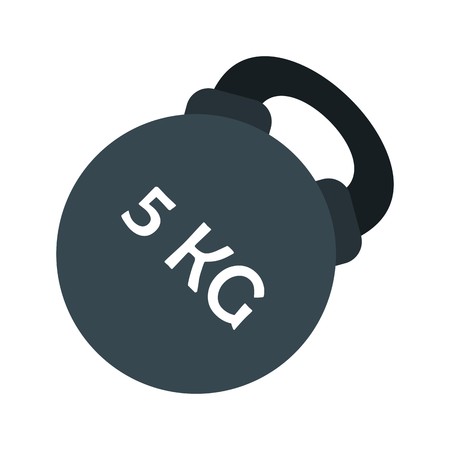 Vector Kettlebell Iconのイラスト素材