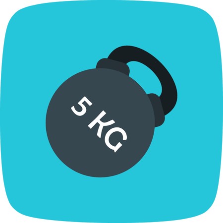 Vector Kettlebell Iconのイラスト素材