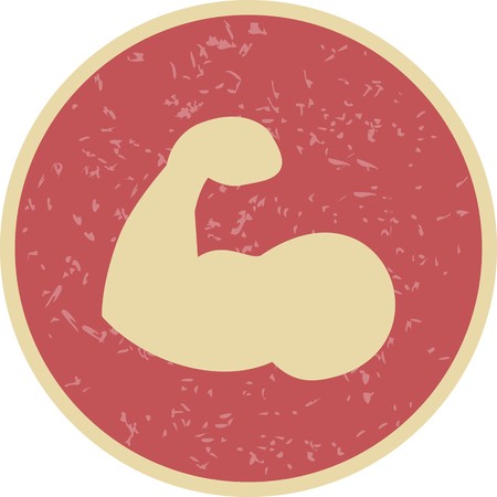 Vector Body Building Iconのイラスト素材