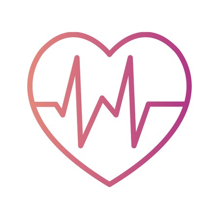 Vector Heart Beat Iconのイラスト素材