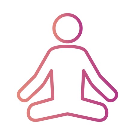 Vector Yoga Iconのイラスト素材