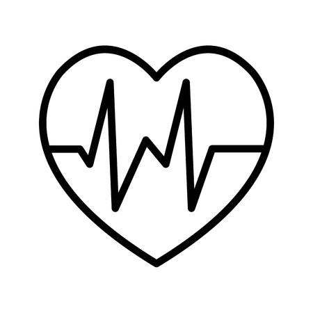 Vector Heart Beat Iconのイラスト素材