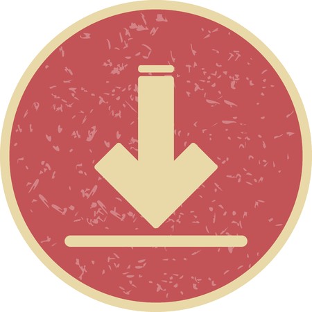 Vector Download Iconのイラスト素材