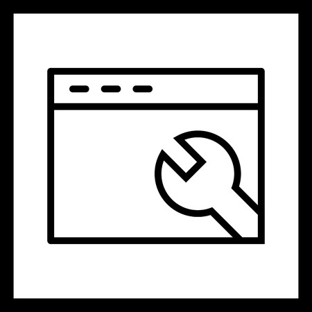 Vector Browser Settings Iconのイラスト素材