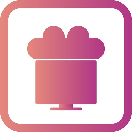 Vector Connected to Cloud Iconのイラスト素材