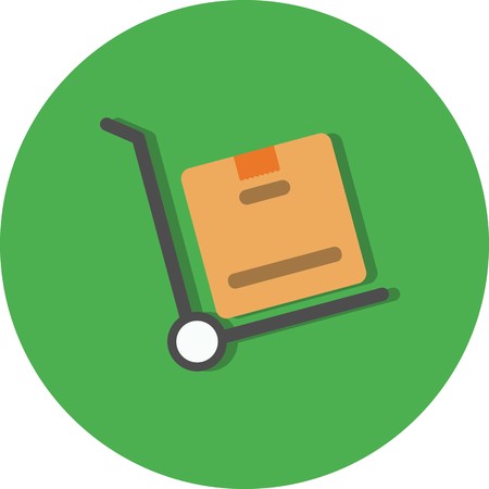 Vector Trolley Iconのイラスト素材