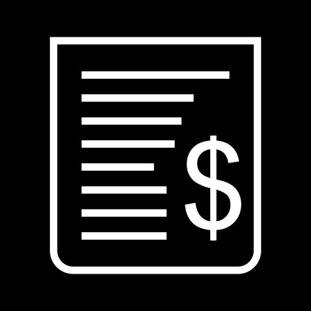 Vector Receipt Iconのイラスト素材