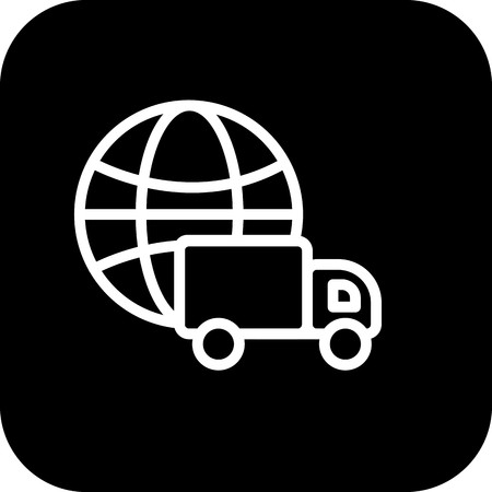 Vector Global Delivery Iconのイラスト素材